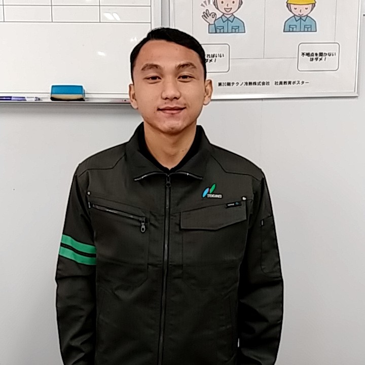テクノ冷熱株式会社のインドネシア人技能実習生(男性)の紹介写真